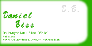 daniel biss business card